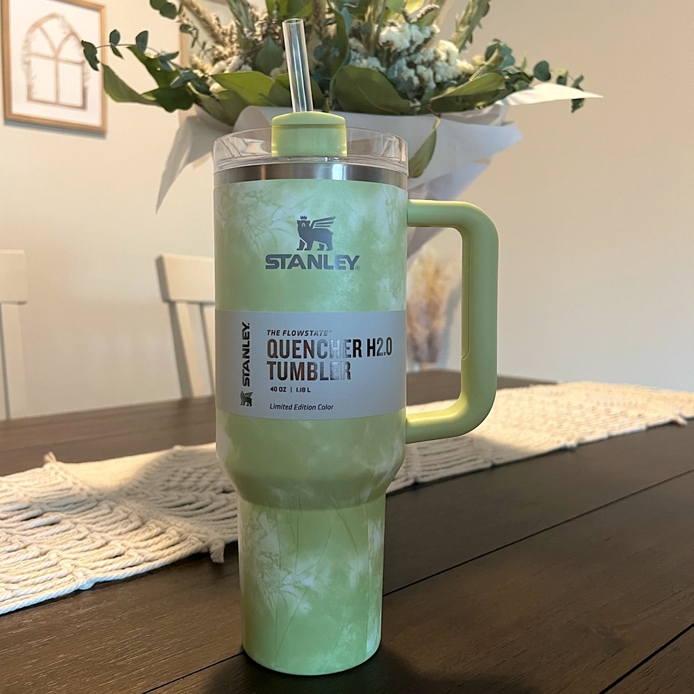 LIMITED EDITION Green Tie Dye 40 oz Stanley Tumbler
